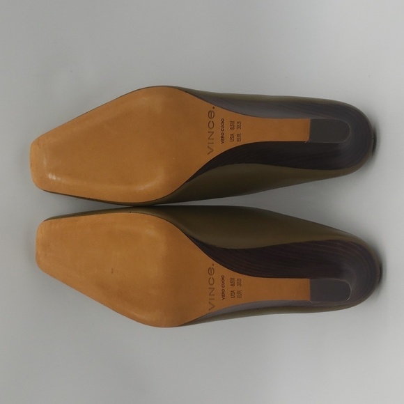 689- Vince Benita Women's Mules Genuine Leather Size 8.5 NWT - Picture 9 of 10